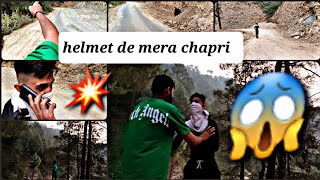 helmet de mera chapri 😱||part 2🧐||#viral #shortvideos #elvisyadavvlogs #uk07rider #motovlog #vlog