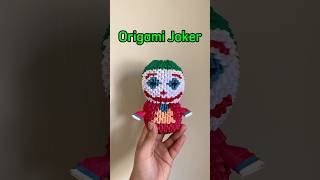 Origami 3D Joker #movie #film #cinema #origami #dobradura #origami3d #joker #coringa #harleyquinn