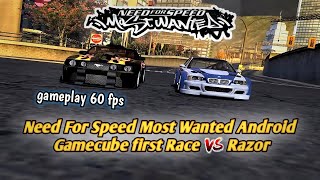 BMW M3 GTR - First race lawan Razor | NFS most wanted android 60fps gameplay