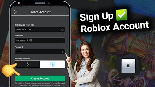 How to Sign Up to Roblox on phone - create a new Roblox Account Sign Up 2024