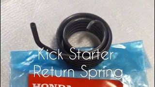 HONDA Wave Dash110 Kick Starter Return Spring DIY Tutorial