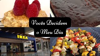 Vocês decidem o meu dia || Panquecas, Ikea, Bolo de chocolate, Espetadas... || Filipa da Costa