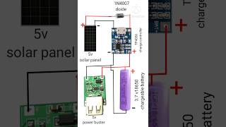 solar panel battery charger diagram #short video #charger