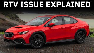 2022 Subaru WRX RTV Issues Explained