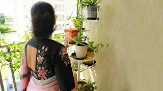 Fabric Painting #30 l Very beautiful Flower bunch Painting on a stitched Square neck Blouse