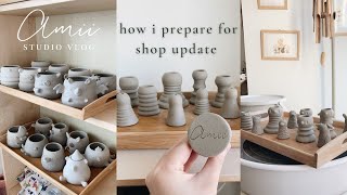 Studio Vlog | A week of a freelance artist preparing for shop update | ASMR Vlog | Pottery Process