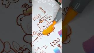 CinnamonStardust | Coloring Trick or Treat Pez 🐼🎃✨