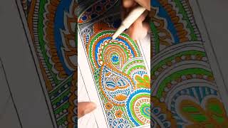 aesthetic zentangle Bookmark tutorial | quick beautiful bookmark #shorts #mandala  #bookmark