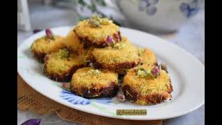 `Mini Pistachio Kunafa👌❤ Crispy buttery kataifi with rich pistachio cream is a must try!! Enjoy🤗