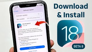 How to Install iOS 18 Beta 8 New update on any iPhone