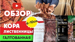 Кора лиственницы 6-10 см. "Галтованная" - Баркинвуд [ОБЗОР]