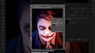 Dual Lighting Effect in Photoshop how to make Photoshop cc 2023 #shorts