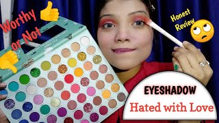 SFR Hated With Love Eyeshadow Pallate Honest Review+Demo+hand swatches ||cuffs and lashes#jvstyles