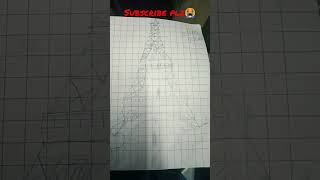 eiffel tower ❤️ fun drawing 😅 #rockstar #eiffeltower #howtodraw #drawing