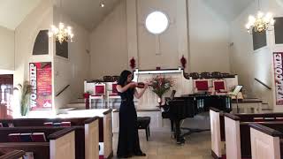 Julia Su plays Bach g minor Adagio