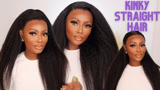 KINKY STRAIGHT HAIR | BLACK GIRL FRIENDLY FT. UNICE HAIR