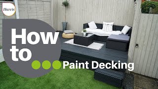 How to paint garden decking | Easy guide to treat & maintain wooden decking | Tools used