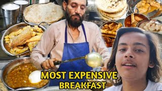 MOST EXPENSIVE BREAKFAST AT TALHA NASHTA CENTRE GUJRAT