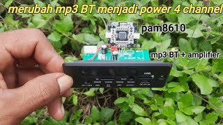 cara mudah pasang PAM 8610 pada mp3 bluetooth amplifier