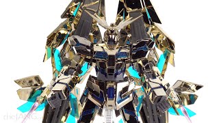 Gundam quick look: Master Grade (MG) Phenex -- shiny gold disco ball Gundam