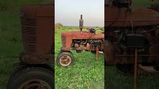 Farmall H saved from the old lean to, with a sickle bar mower and 9 speed transmission!!!