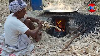 घर पर ही निकलता है गन्ने का रस और गुड़ !  Nautral activity of Our farmer ! Village life ! THE NATURE