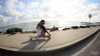 Longboarding Carlsbad with surfer Hannah Swart