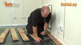 InstaLay 3 - 'Peel & Stick' underlay wood flooring demo