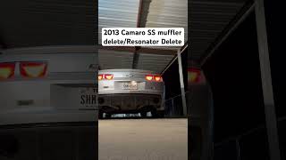 2013 Camaro SS Muffler delete and resonator Delete 😱 #chevy #shorts