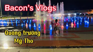 Bacon’s Vlogs | Bạn Sơri ra quảng trường Mỹ Tho chơi