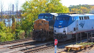 BALLAST DUMPING AND A TRAIN RACE In Long Bridge Park! 10/9/22