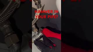 Water hammer sound when Faucet pressure changes quickly - How to limit pressure with shutoff valve