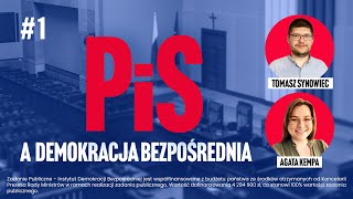 Synowiec: PiS popierał referenda obligatoryjne inicjowane przez obywateli.