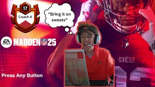 MUT 25 CHAMPS (4-1) gameplay vs sweats for 87 DT Ed Oliver...