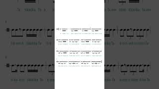 QUICK RHYTHM EXERCISE TO IMPROVE SIGHT READING SKILLS  Part 1 #shorts