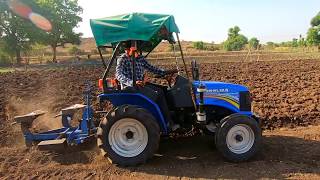 ploughing field using  sonalioka gardentrac di-20  mini tractor | gujratvillagelife