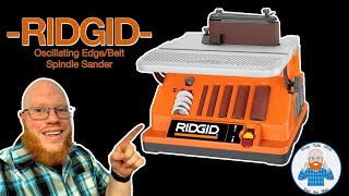 RIDGID- Oscillating Edge/Belt Spindle Sander-HANDS ON REVIEW!#ridgid #ridgidtools #woodworking#tools