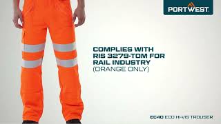 Portwest Eco Hi-Vis Trouser (EC40)