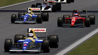 Scintillating Start By Alesi After A Very Poor Start By Patrese. F1 1991 Assetto Corsa Mod by ASR.