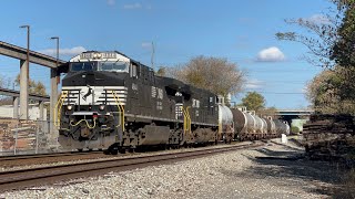 NS AC44C6M 4844 Leads Eastman Express 101-02 on 11/2/24