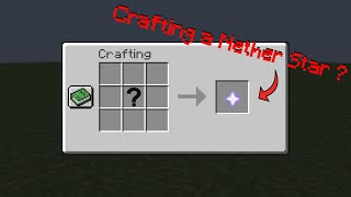 How to craft a NETHER STAR in Minecraft