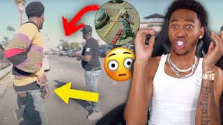 YOUTUBER ALMOST GETS SHOT WHEN THE OPPS PULLED UP DURING A INTERVIEW DETROIT ! | REACTION