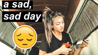 Building A Van Home 🔨🚐: Covering the Windows & Finishing the Walls | Hobo Ahle