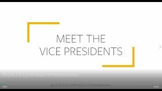 NGLO 2018 VP Introductions