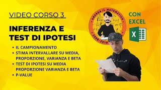 CORSO 3 - INFERENZA E TEST DI IPOTESI - STATISTICA