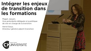 Intégrer les enjeux de transition dans les formations | CY Université