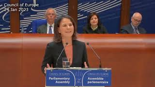 Annalena Baerbock's Full Address to the Council of Europe