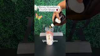 Strawberry Crunch Shake Recipe #shortsfeed #shortvideo #foodie #recipe #cocktail #shorts