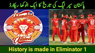 A huge Record is done in HBL PSL History in Eliminator 1 IU VS QG