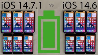 iOS 14.7.1 vs 14.6 BATTERY Test on All iPhones